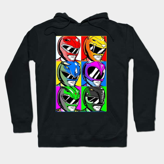 Pop Art Rangers Hoodie by juanotron